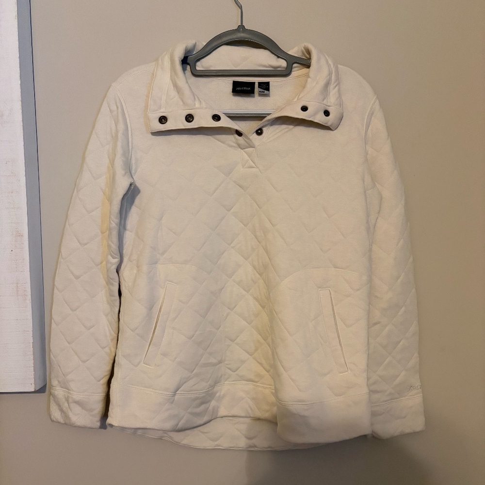 Marmot Quilted Pullover Quarter Zip Size Women's Medium